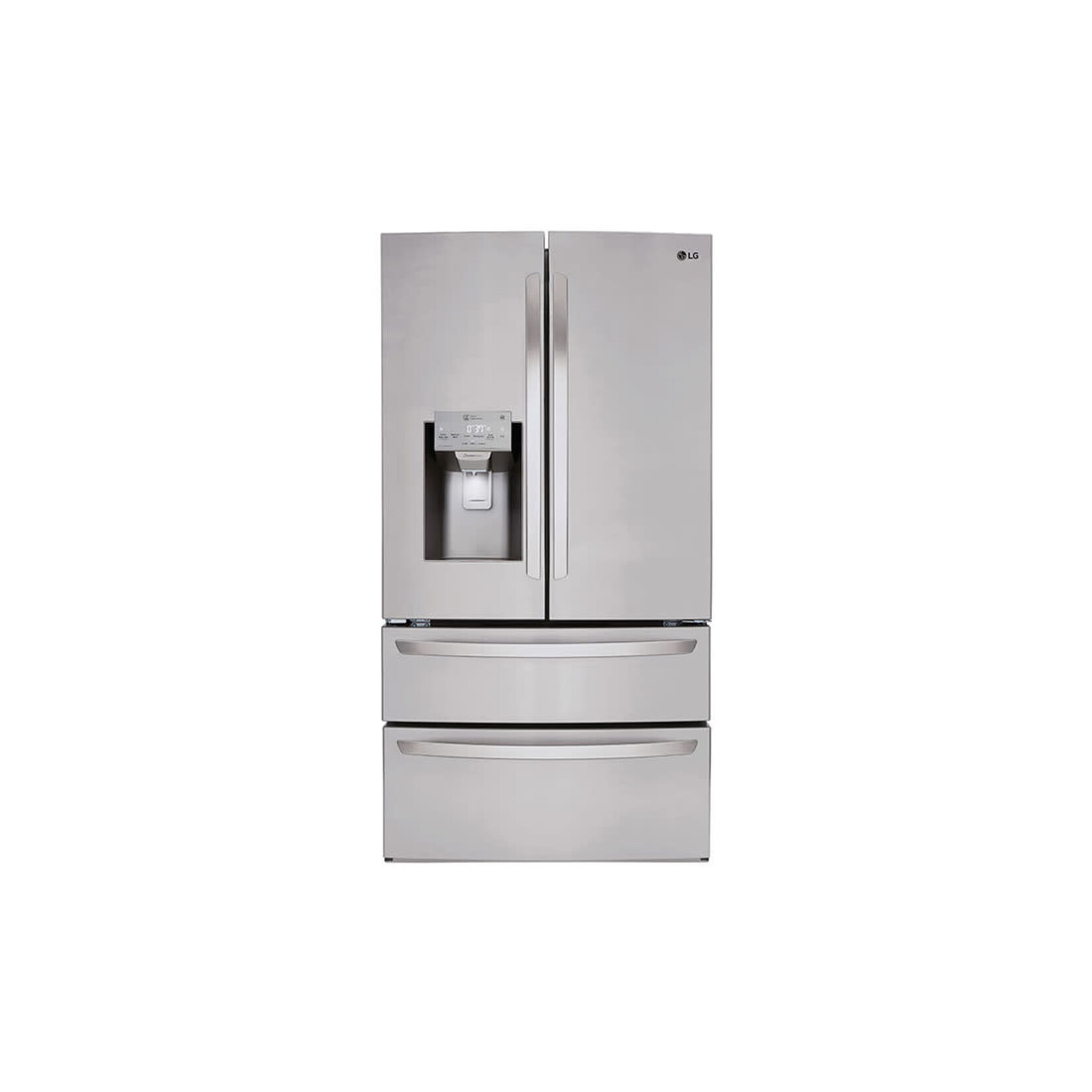 LG LMX528626S 27.8 cu. ft. 4 Door French Door Smart Refrigerator with 2 Freezer Drawers and Wi-Fi Enabled in Stainless Steel
