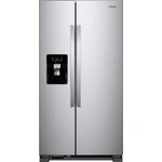 Whirlpool Whirlpool WRS315SDHZ   25 cu. ft. Side by Side Refrigerator in Fingerprint Resistant Stainless Steel
