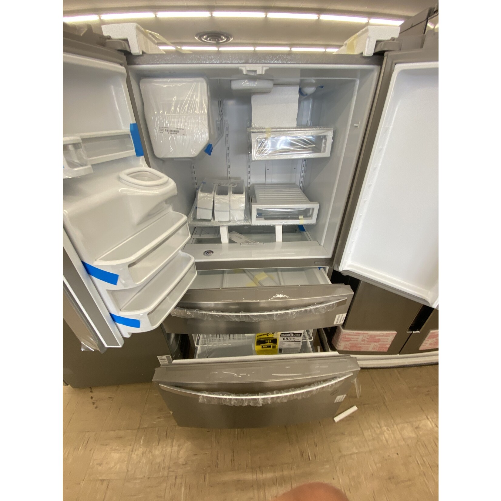 *WRX735SDHZ WHR No Frost Multi Dr -FreeStandg Refr Frez - 24 CU FT, 4 DOOR REFERIGERATOR, REFRIGER