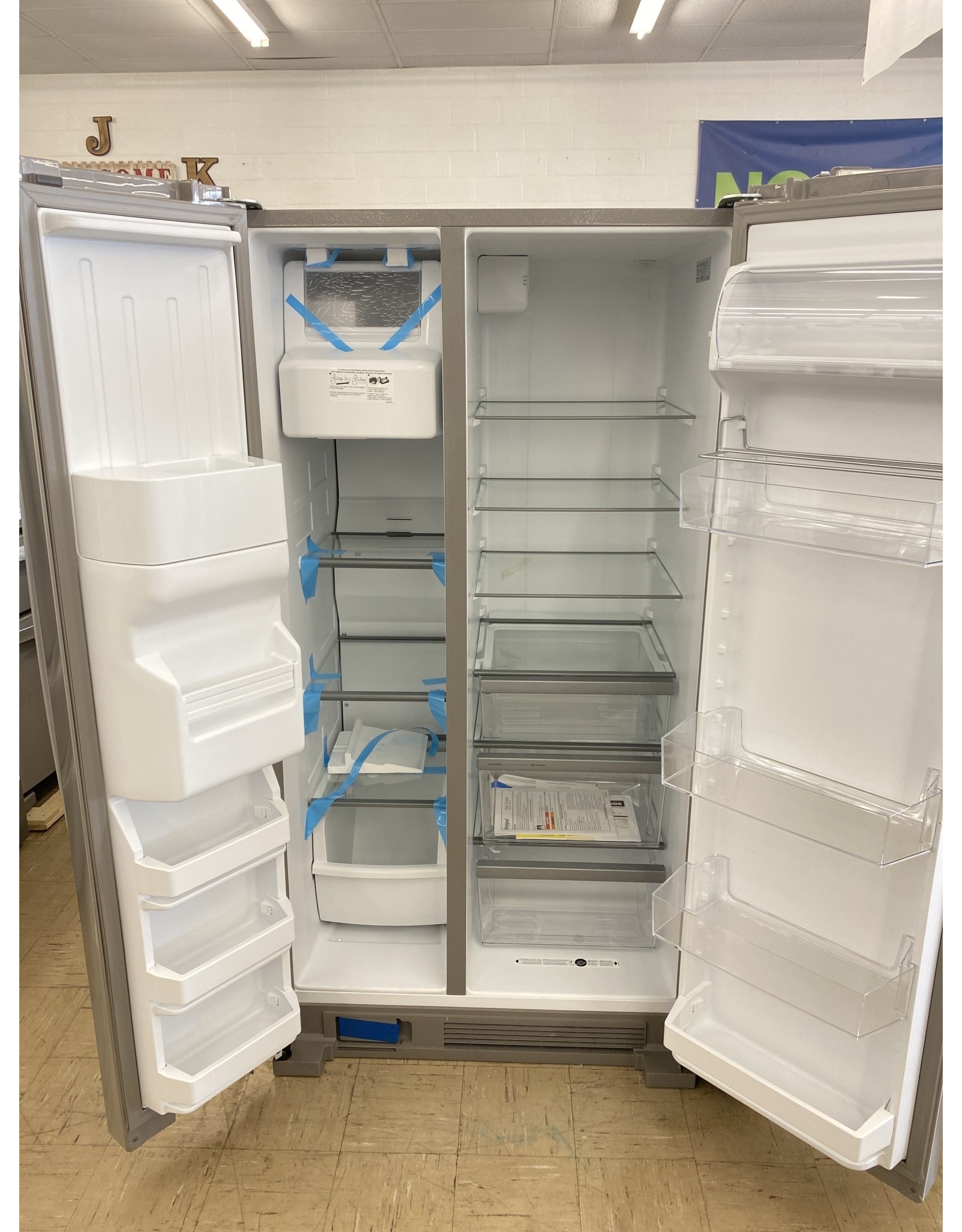 side by side refrigerator fingerprint resistant