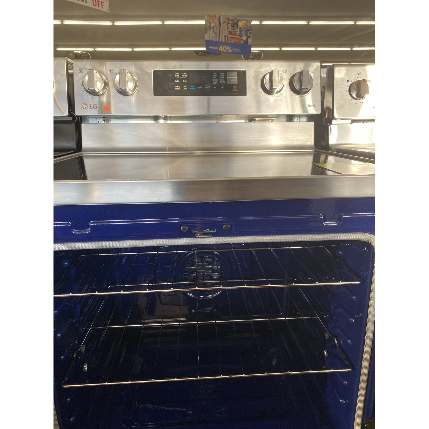 LG Electronics LREL6323S 6.3 cu. ft. Smart Wi-Fi Enabled Fan Convection Electric Oven Range with AirFry and EasyClean in Stainless Steel