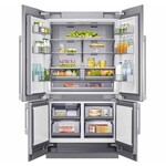 *DRF425300AP 42 Inch Panel Ready Built-In 4 Door French Door Refrigerator with 23.5 Cu. Ft. Total Capacity, Internal Water Dispenser, Ice Maker, Triple Cooling, FreshZone™ Plus Compartment, FreshZone™ Drawer, Sabbath Mode, and ENERGY STAR® Qualified