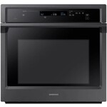 SAMSUNG *NV51K6650SG Samsung 30" Single Oven, Steam Cooking, Dual Fan True Convection, Spotlight Lighting