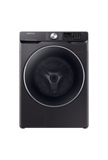 SAMSUNG WF45R6300AV 4.5 cu. ft. High-Efficiency Fingerprint Resistant Black Stainless Front Load Washing Machine with Steam and Super Speed