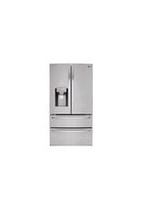LG Electronics LMXS28626S 27.8 cu. ft. 4 Door French Door Smart Refrigerator with 2 Freezer Drawers and Wi-Fi Enabled in Stainless Steel