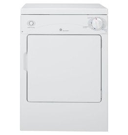 GE DSKP333ECWW 3.6 cu. ft. 120-Volt White Stackable Electric Vented Portable Compact Dryer