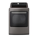 LG Electronics DLEX7800VE 7.3 cu. ft. Ultra Large Smart Front Load Electric Dryer w/ EasyLoad Door, TurboSteam & Wi-Fi Enabled in Graphite Steel