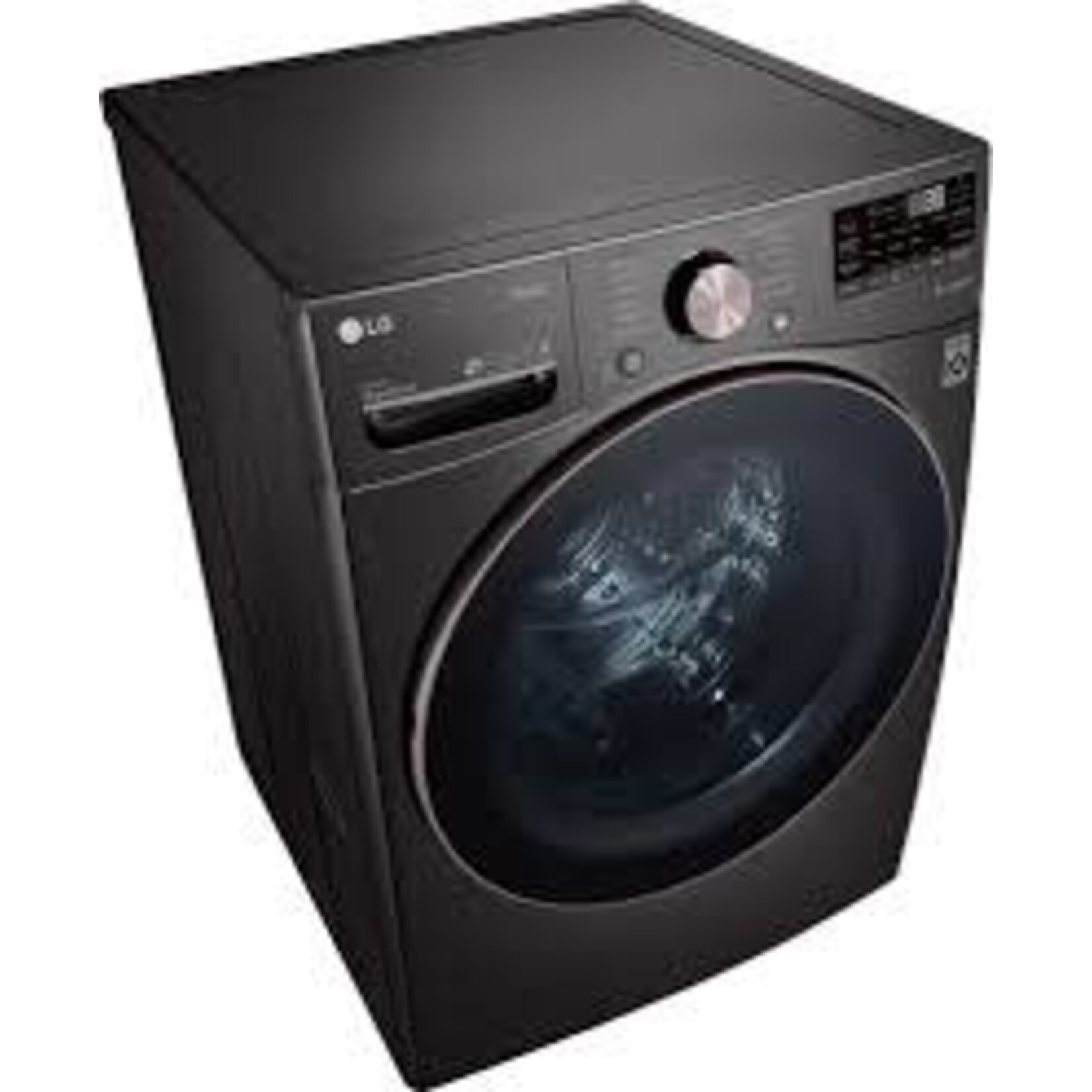 LG *WM4000HBA 27 in. 4.5 cu. ft. Black Steel Ultra Capacity Front Load Washing Machine with TurboWash360