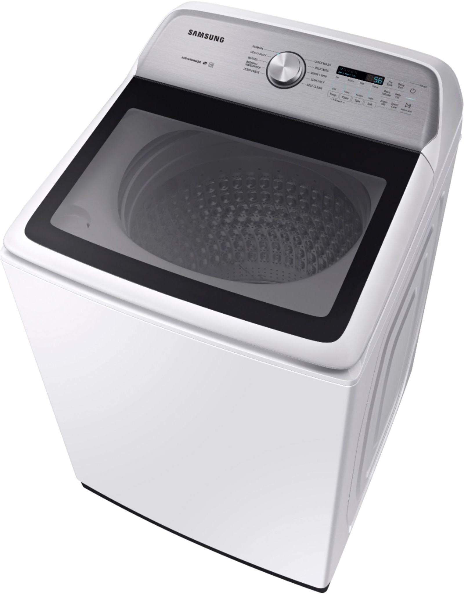 SAMSUNG C/R WA54R7200AW Samsung 5.4 cu. ft. White Top Load Washing Machine with Active WaterJet, ENERGY STAR