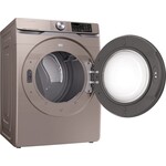 SAMSUNG DVE45R6300C 7.5 cu. ft. Champagne Electric Dryer with Steam Sanitize+, ENERGY STAR