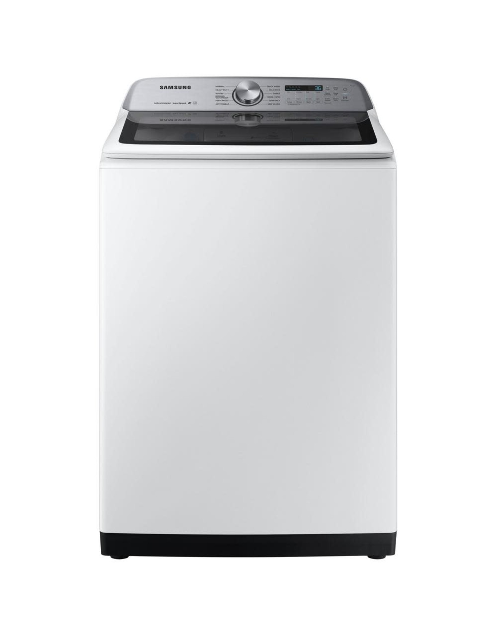 SAMSUNG WA50R5400AW 5.0 cu. ft. High-Efficiency in White Top Load Washing Machine with Super Speed, ENERGY STAR