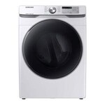 SAMSUNG DVE45R6100W 7.5 cu. ft. White Electric Dryer with Steam