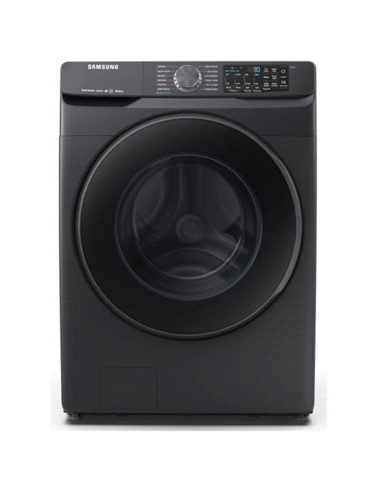 SAMSUNG WF50R8500AV Samsung 5.0 cu. ft. High-Efficiency Black Stainless Steel Front Load Washing Machine with Super Speed and Steam, ENERGY STAR