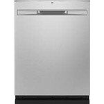 GE GDP665SYNFS 24 in. Stainless Steel Top Control Smart Built-In Tall Tub Dishwasher 120-Volt with 3rd Rack and 46 dBA