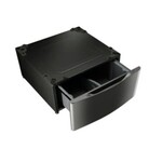 LG Electronics WDP4K 27 in. Laundry Pedestal with Storage Drawers for Washers and Dryers in Black Stainless Steel