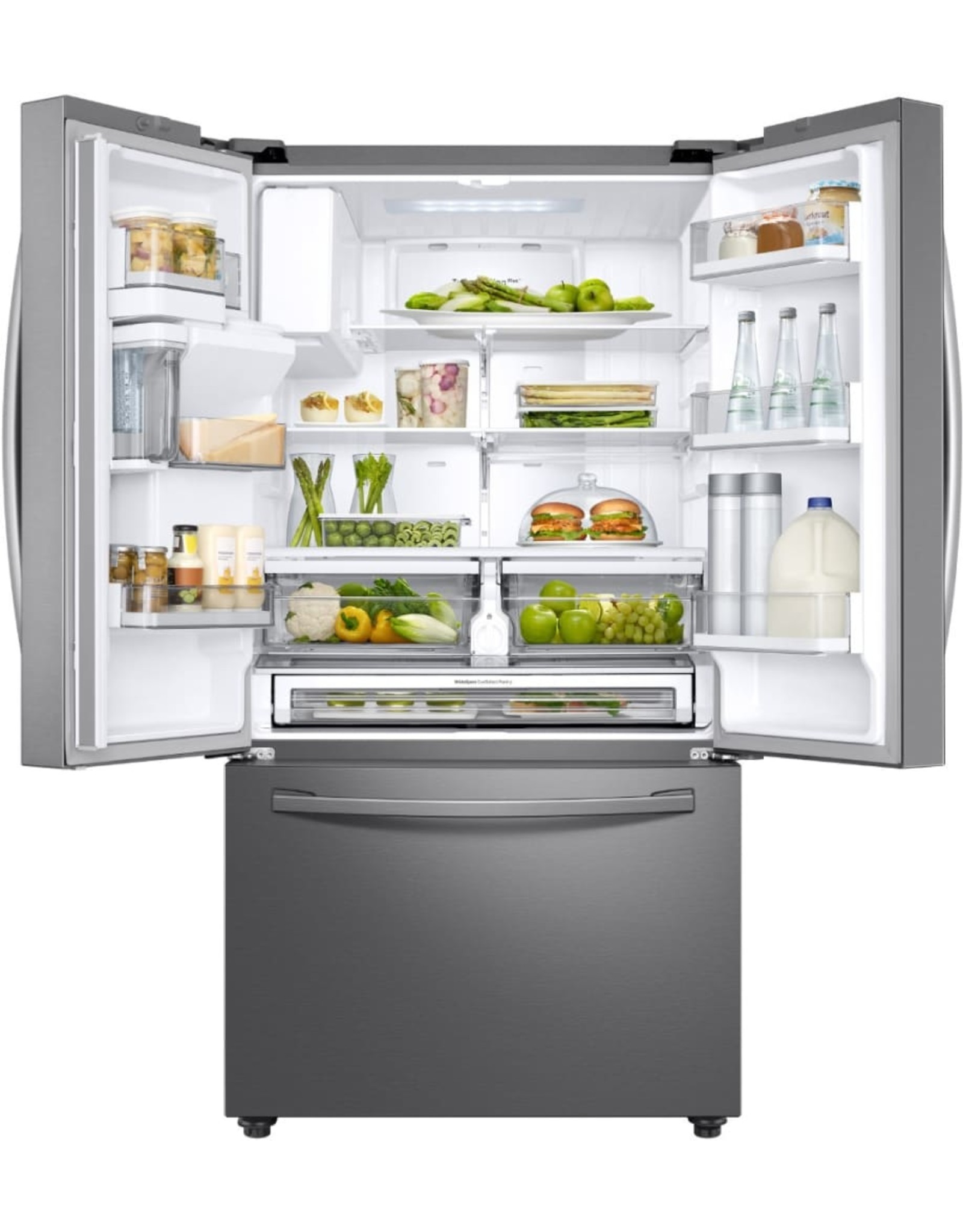 SAMSUNG RF28R6221SR 28 cu. ft. 3-Door French Door Refrigerator in Stainless Steel with AutoFill Water Pitcher