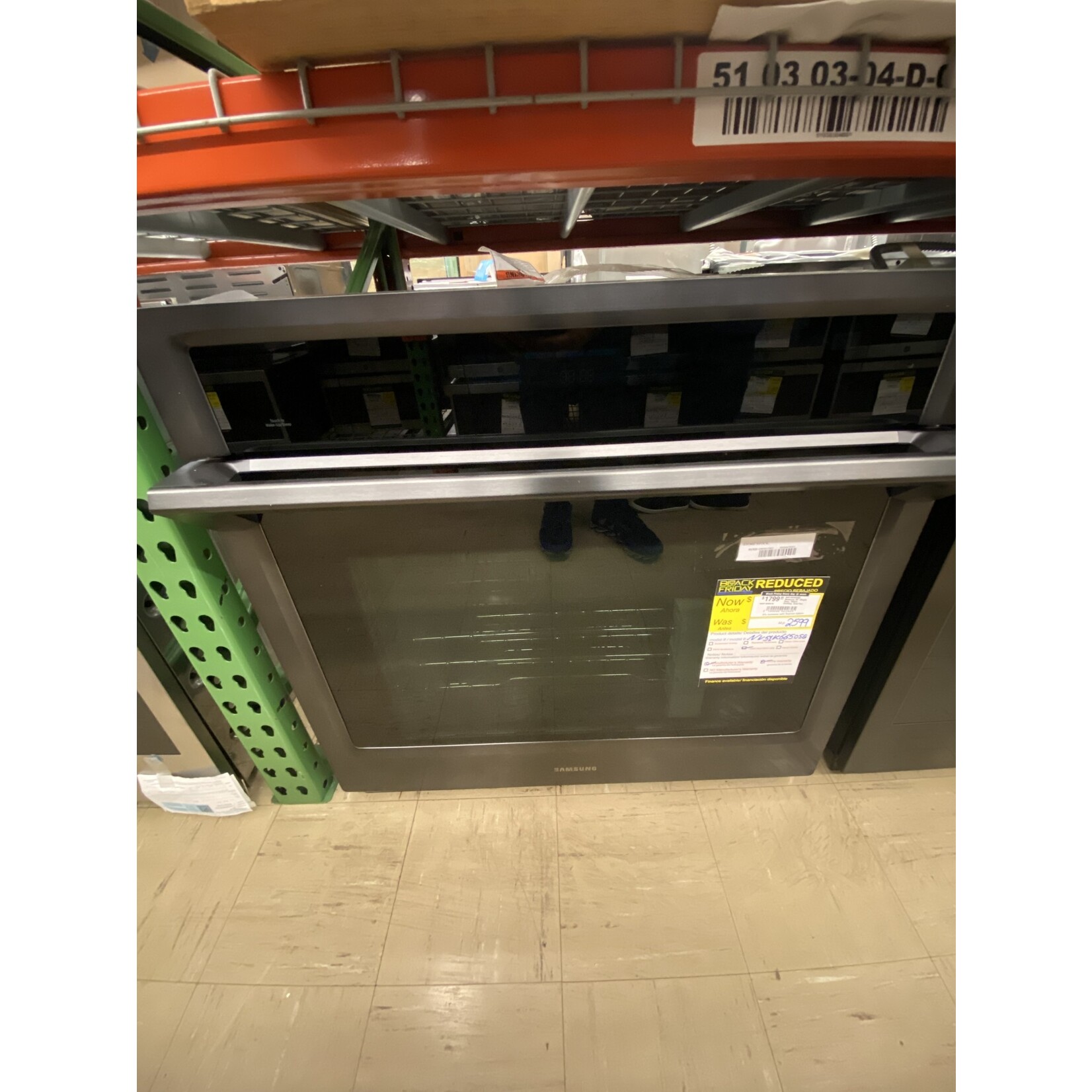 SAMSUNG *NV51K6650SG Samsung 30" Single Oven, Steam Cooking, Dual Fan True Convection, Spotlight Lighting