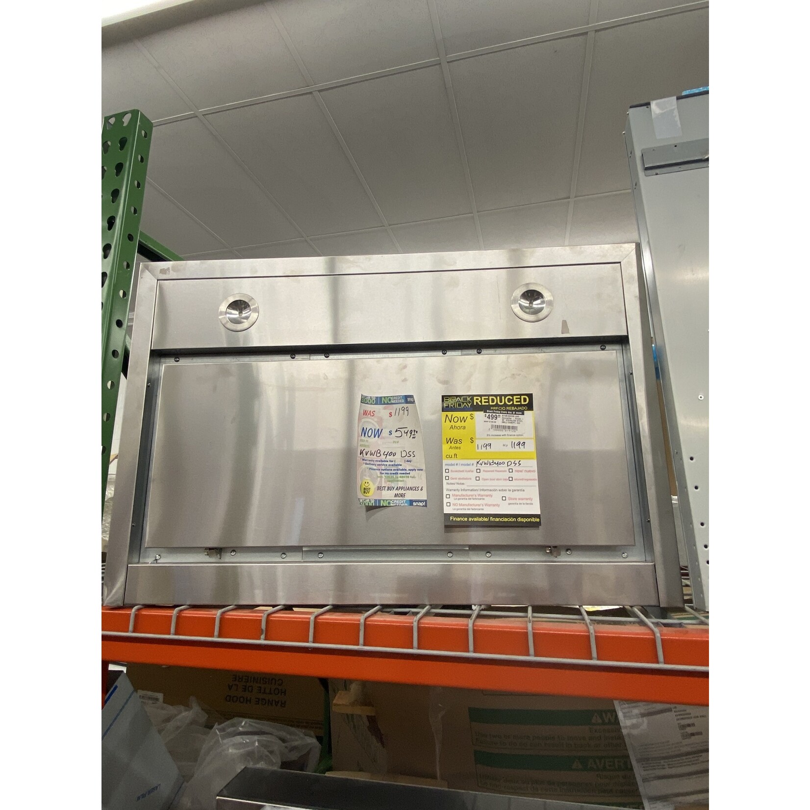 KitchenAid KVWB400DSS KAD Decorative - Hoods - 30" STAINLESS STEEL WALL CANOPY, 400 CFM