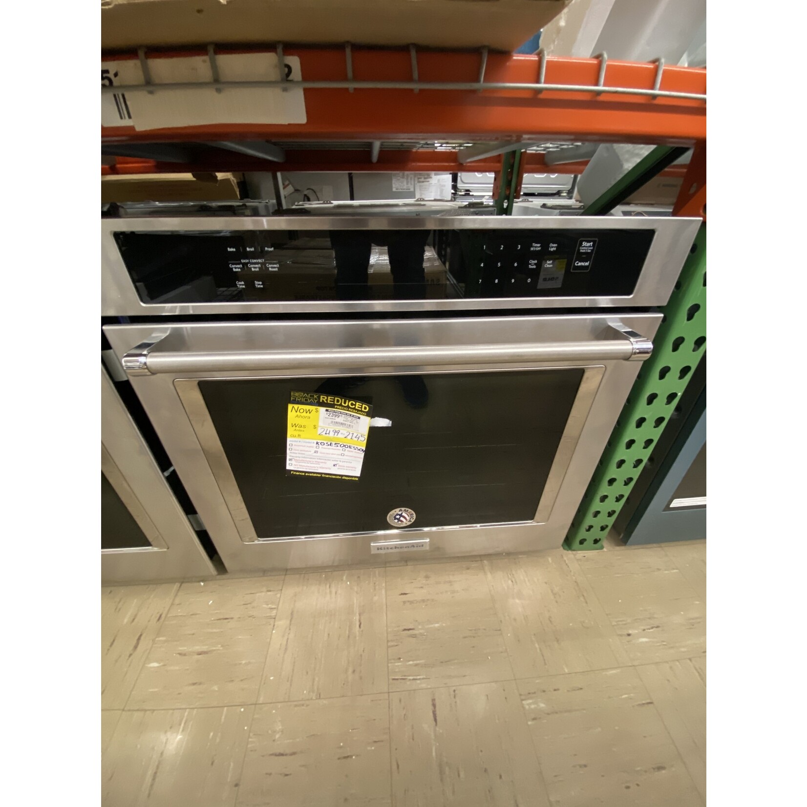 KitchenAid #*KOSE500ESS KAD Ovens - Built-in - Food Prep - 30" SINGLE WALL OVEN, TRUE CONVECTION, 5