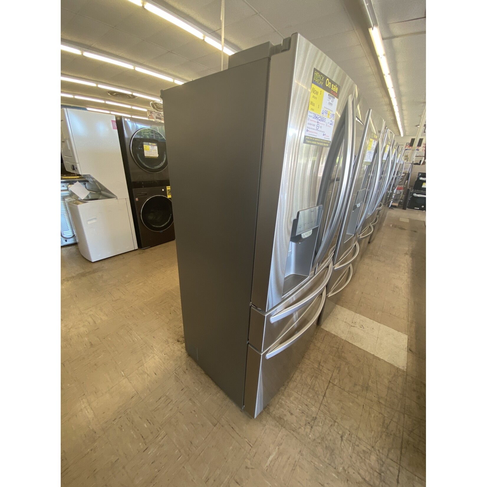 LG Electronics LRMVC2306S 23.cu. ft. Smart French Door Refrigerator InstaView Door-In-Door Dual and Craft Ice in PrintProof Stainless