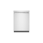KitchenAid KDFM404KPS 24 in. PrintShield Stainless Steel Front Control Built-in Tall Tub Dishwasher with Stainless Steel Tub, 44 dBA