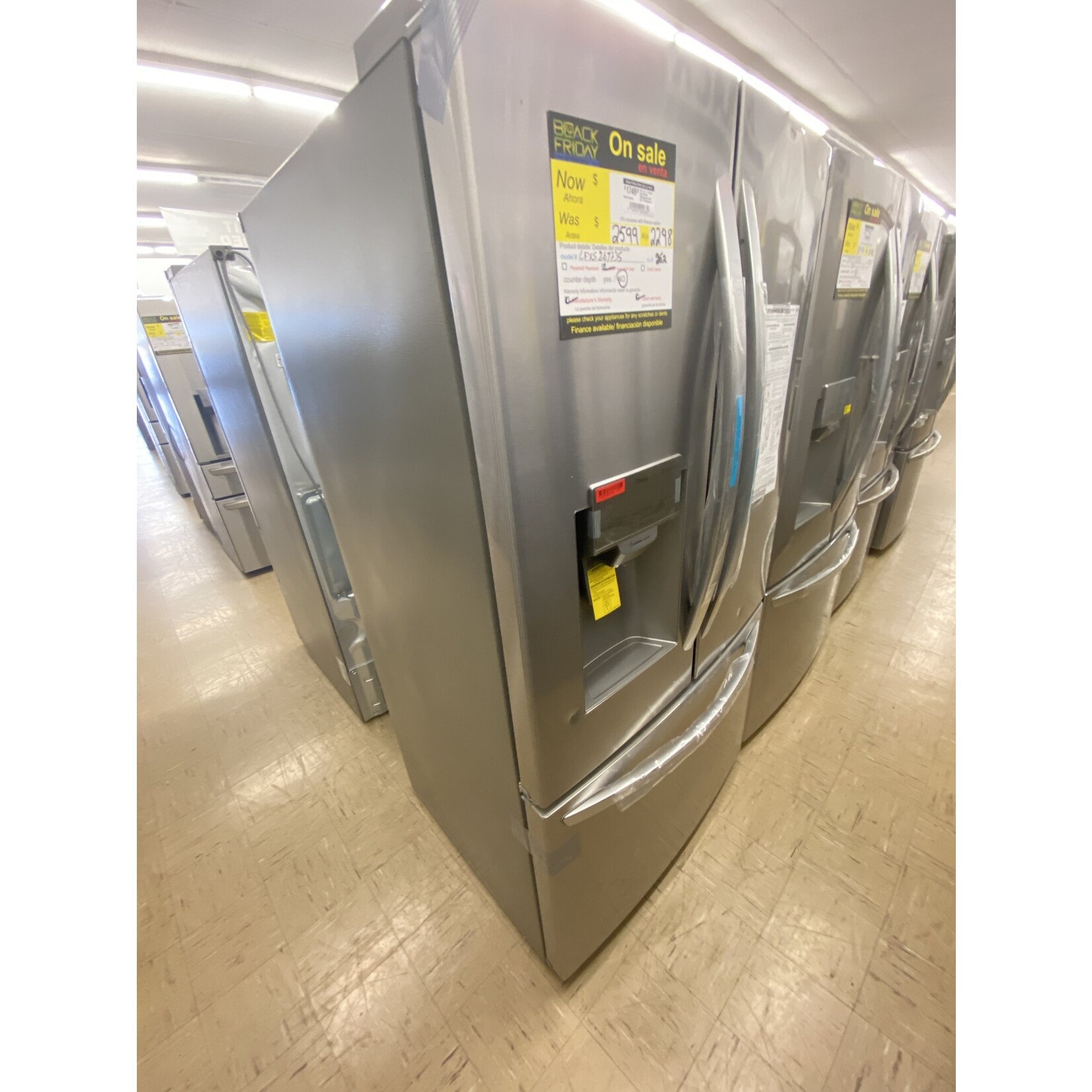 LG Electronics *LFXS26973S 26.2 cu. ft. French Door Smart Refrigerator with Wi-Fi Enabled in Stainless Steel