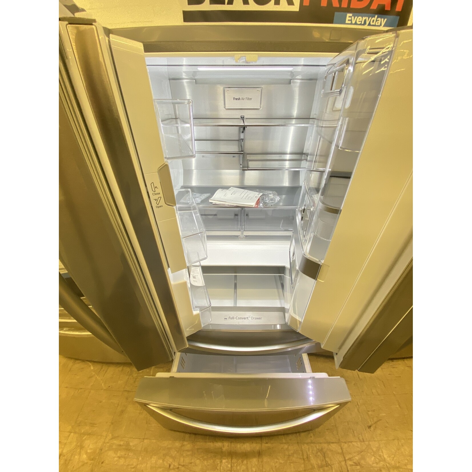 LG Electronics LRMVC2306S 23.cu. ft. Smart French Door Refrigerator InstaView Door-In-Door Dual and Craft Ice in PrintProof Stainless