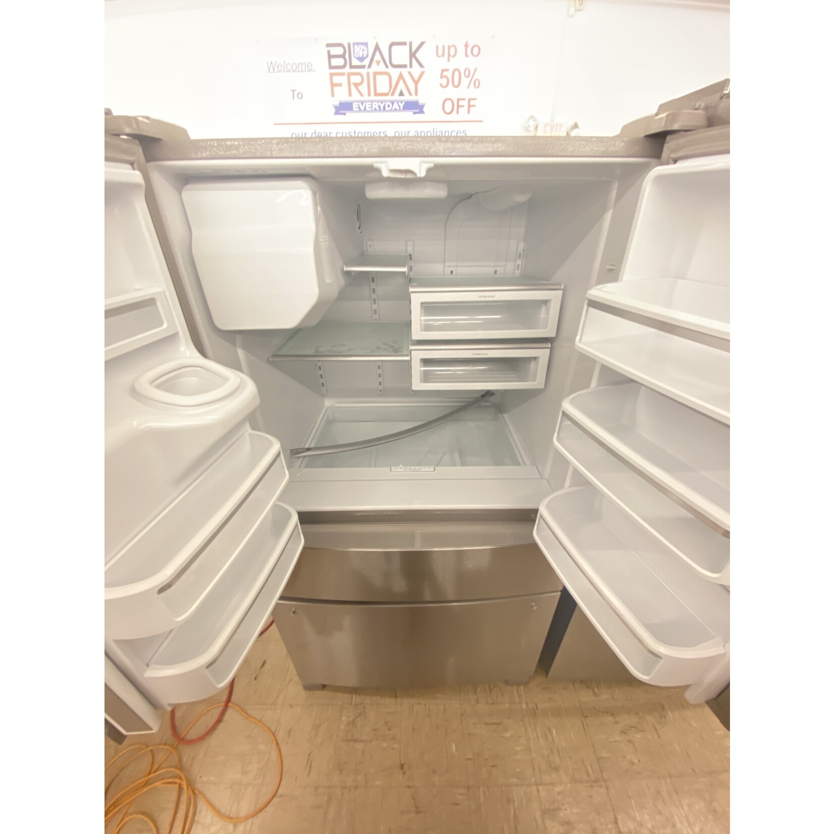 *WRX735SDHZ WHR No Frost Multi Dr -FreeStandg Refr Frez - 24 CU FT, 4 DOOR REFERIGERATOR, REFRIGER