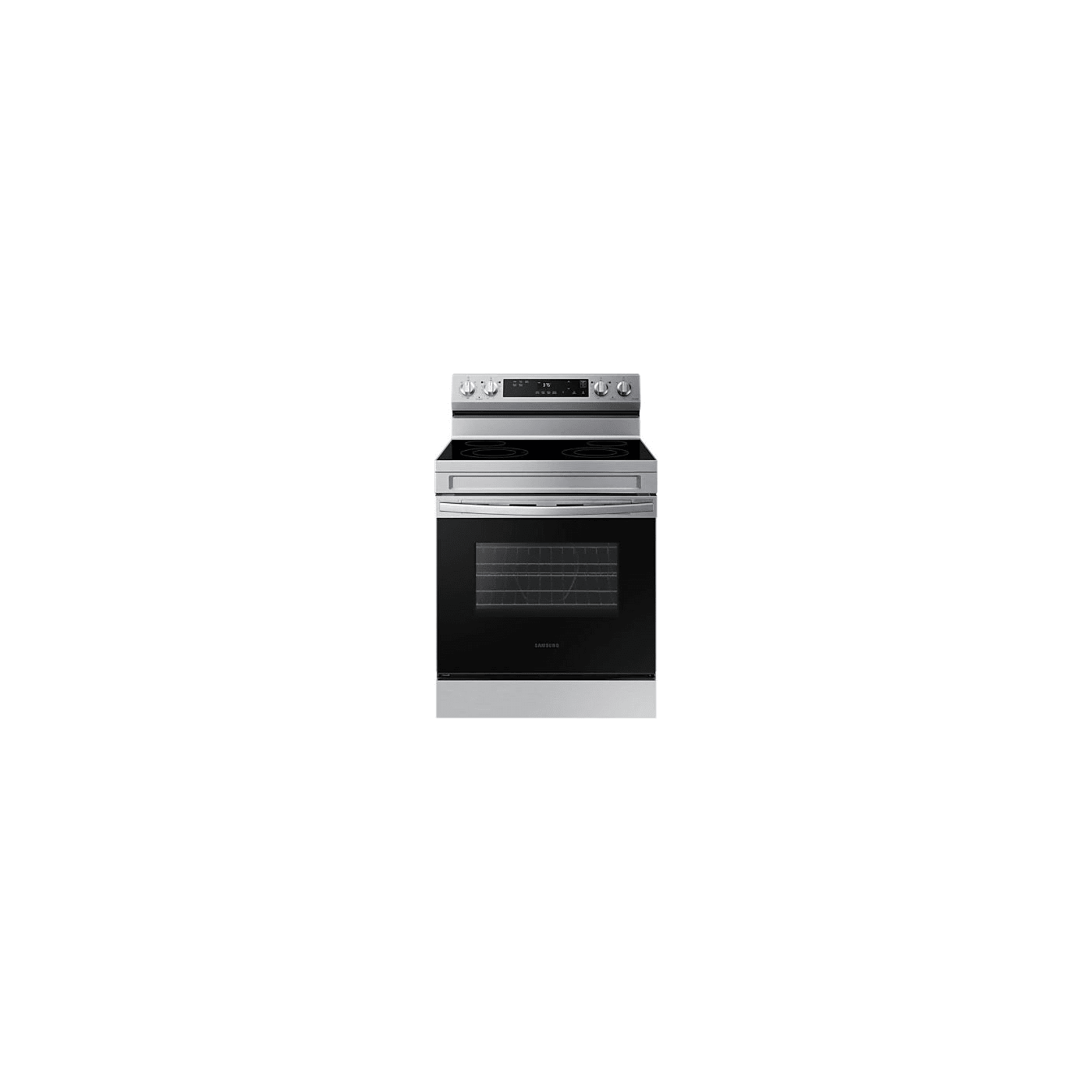 SAMSUNG #NE63A6111SS 6.3 cu. ft. Smart Freestanding Electric Range with Steam Clean in Stainless Stee
