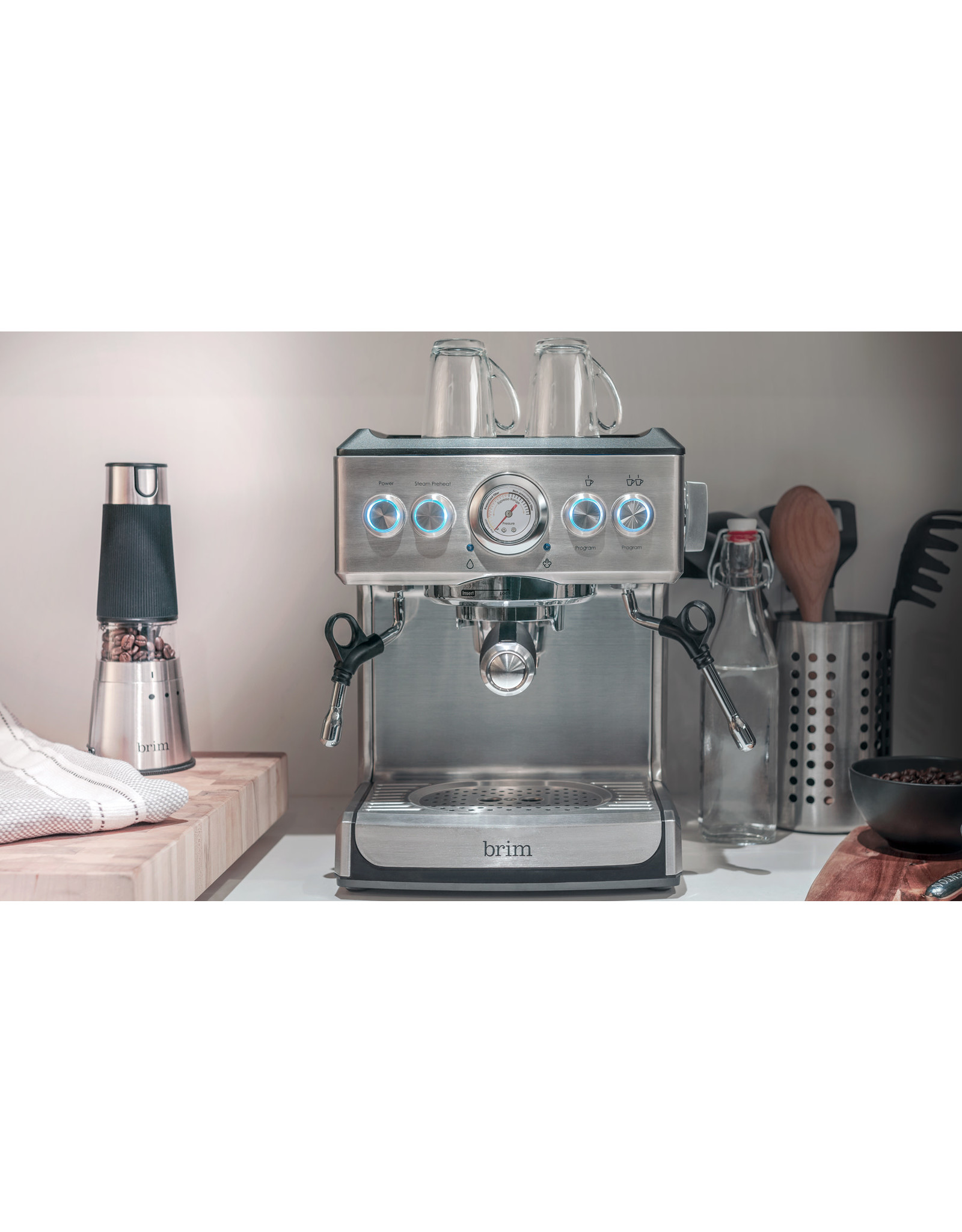 90103 Bella Pro Series - Combo 19-Bar Espresso and 10-Cup Drip Coffee Maker  - Stainless Steel - Black Friday