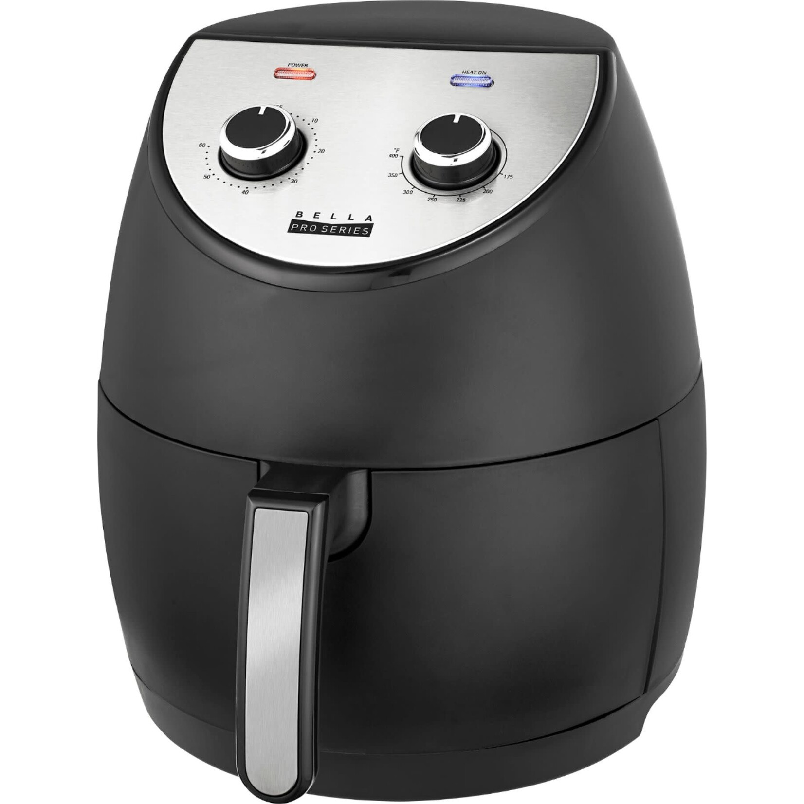 Bella Pro Series #90107 Bella Pro Series - 4.2-qt. Analog Air Fryer - Black Matte