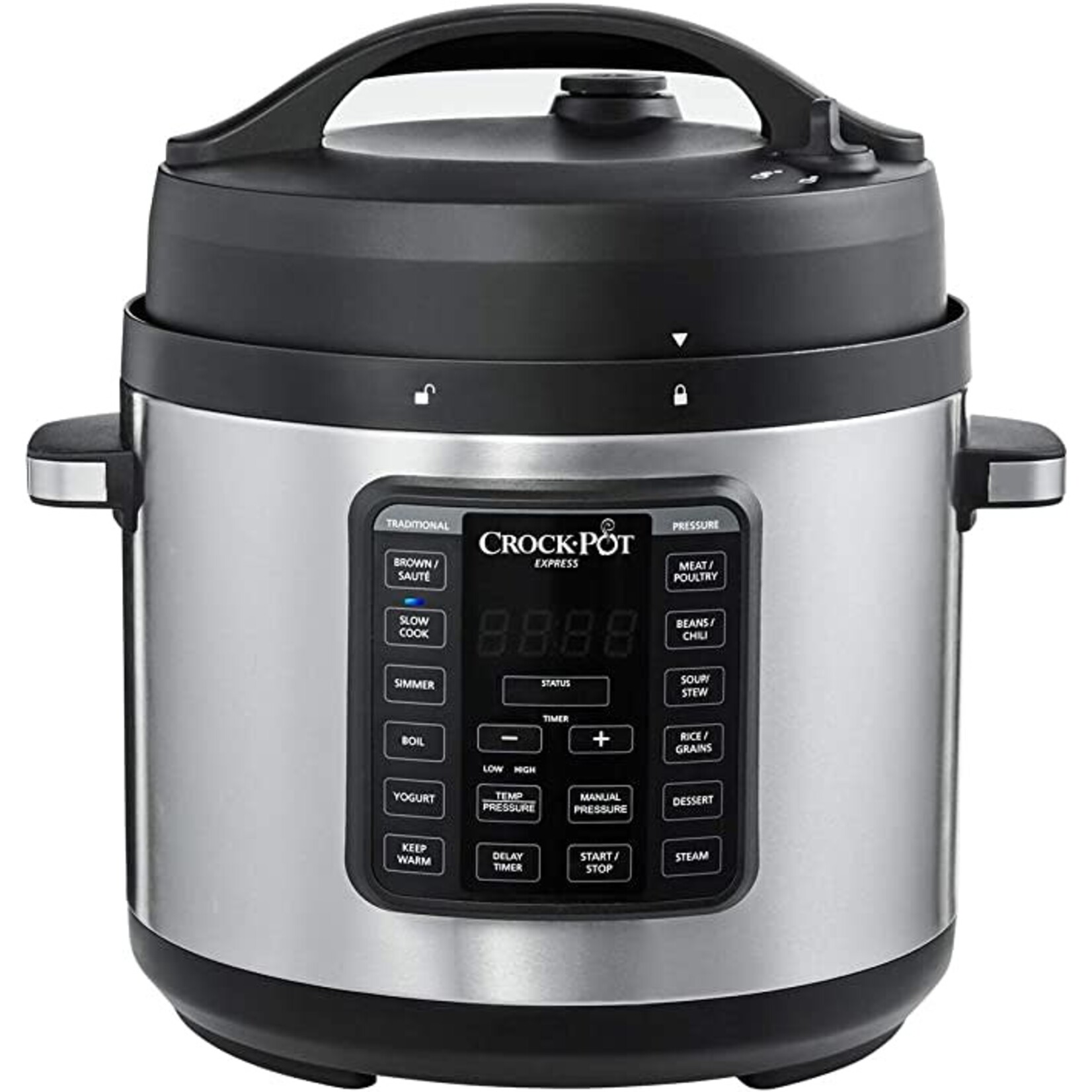 Crock-Pot® 2100467 Crock-Pot Express Easy Release | 6 Quart Slow, Pressure, Multi Cooker, 6QT, Stainless Steel