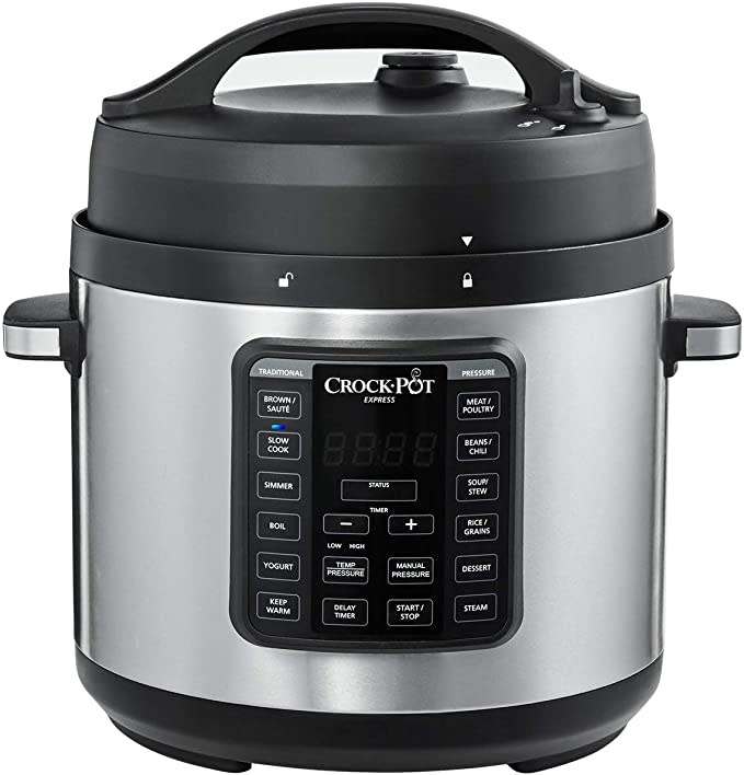 2100467 Crock-Pot Express Easy Release | 6 Quart Slow, Pressure, Multi  Cooker, 6QT, Stainless Steel