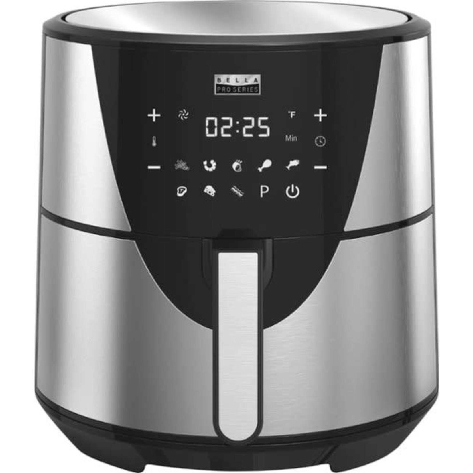 90088 Bella Pro Series 8 qt. Touchscreen Air Fryer Stainless Steel Black Friday