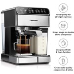 RJ54 Chefman 6-in-1 Stainless Steel 15-Bar Pump Espresso Machine