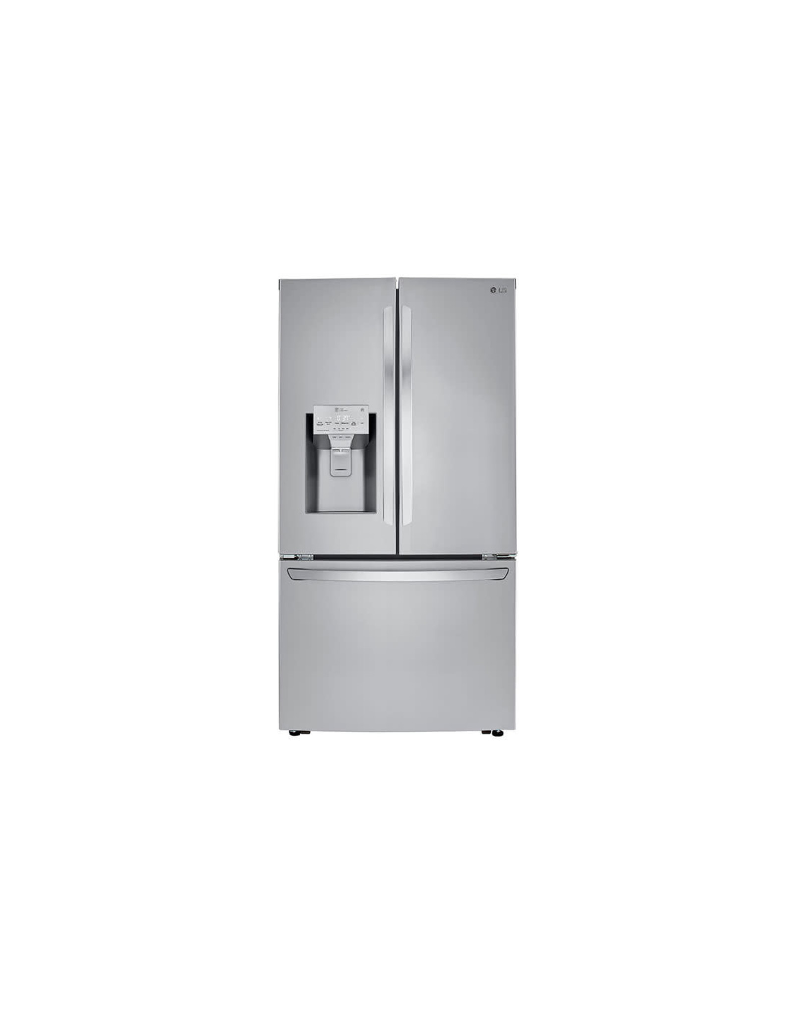 LG Electronics LRFXC2416S 23.5 cu. ft. Smart French Door Refrigerator, Dual Ice Makers with Craft Ice in PrintProof Stainless Steel, Counter Depth