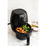 RJ38-V3-DC35 CHEFMAN - TurboFry 3.7qt/3.5L Analog Air Fryer, Dual Dial Control, Dishwasher-Safe Basket - Black