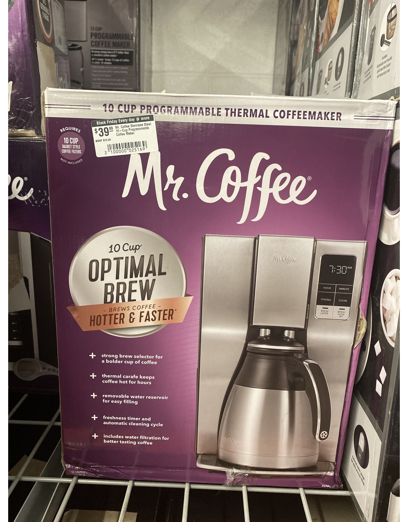 Mr. Coffee 12-cup Programmable Coffee Maker - Black/stainless Steel : Target