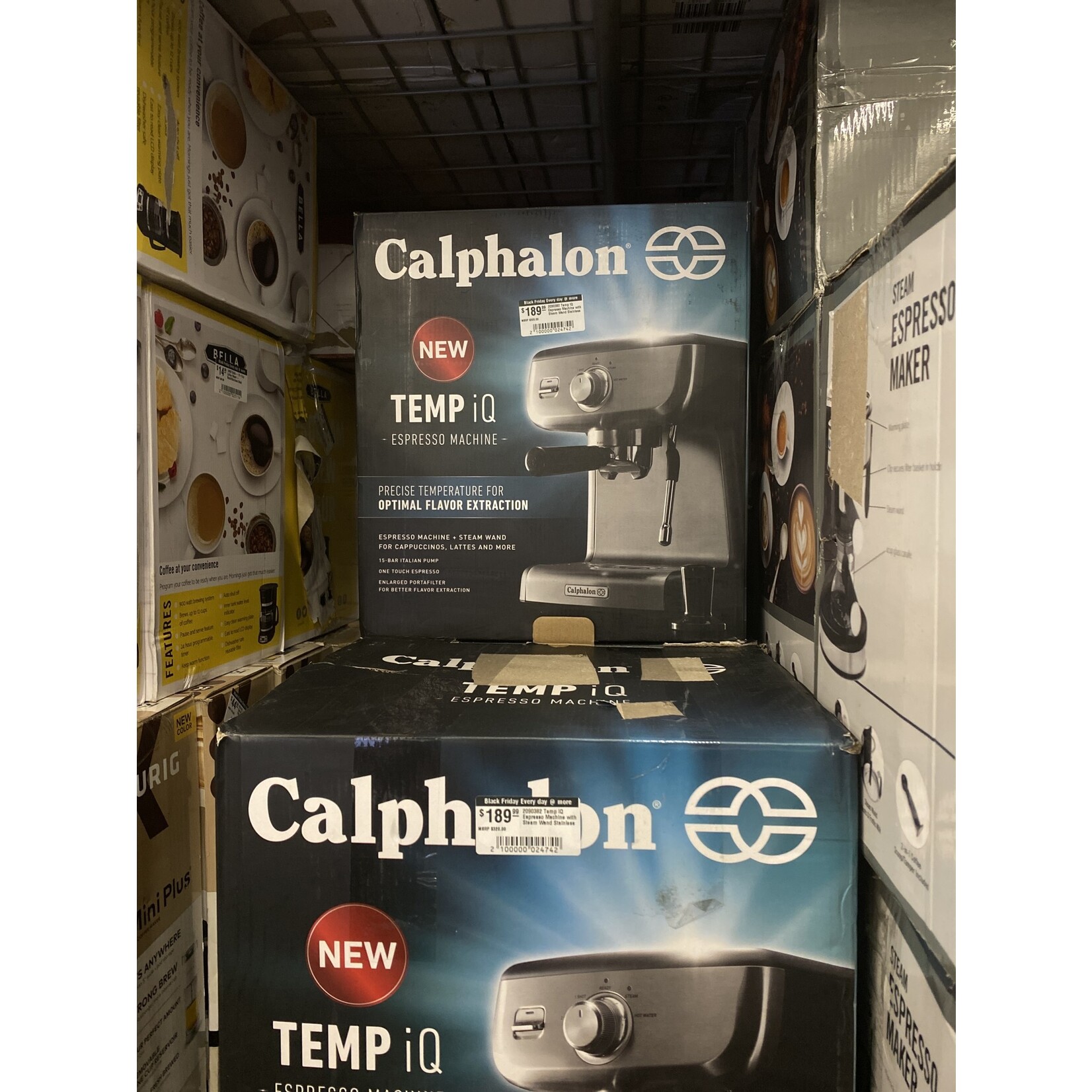 2090382 Temp IQ Espresso Machine with Steam Wand Stainless