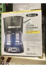 Bella - 12-Cup Coffee Maker - Black/Stainless Steel 