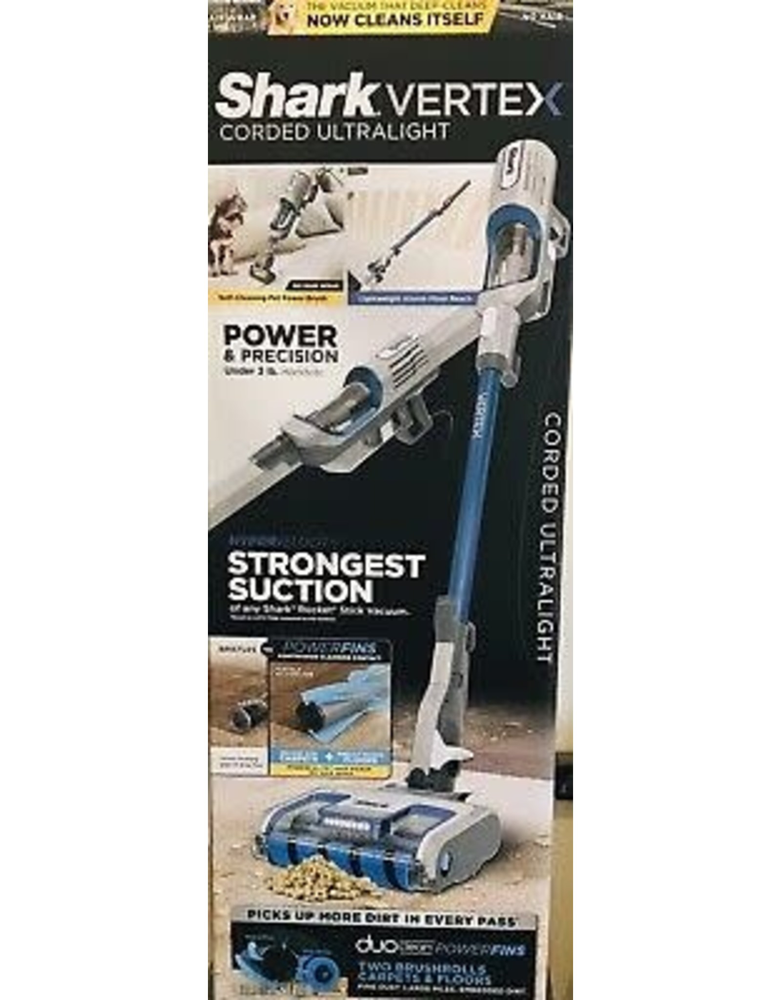 HZ2002 Shark Vertex™ UltraLight™ DuoClean® PowerFins Corded Stick