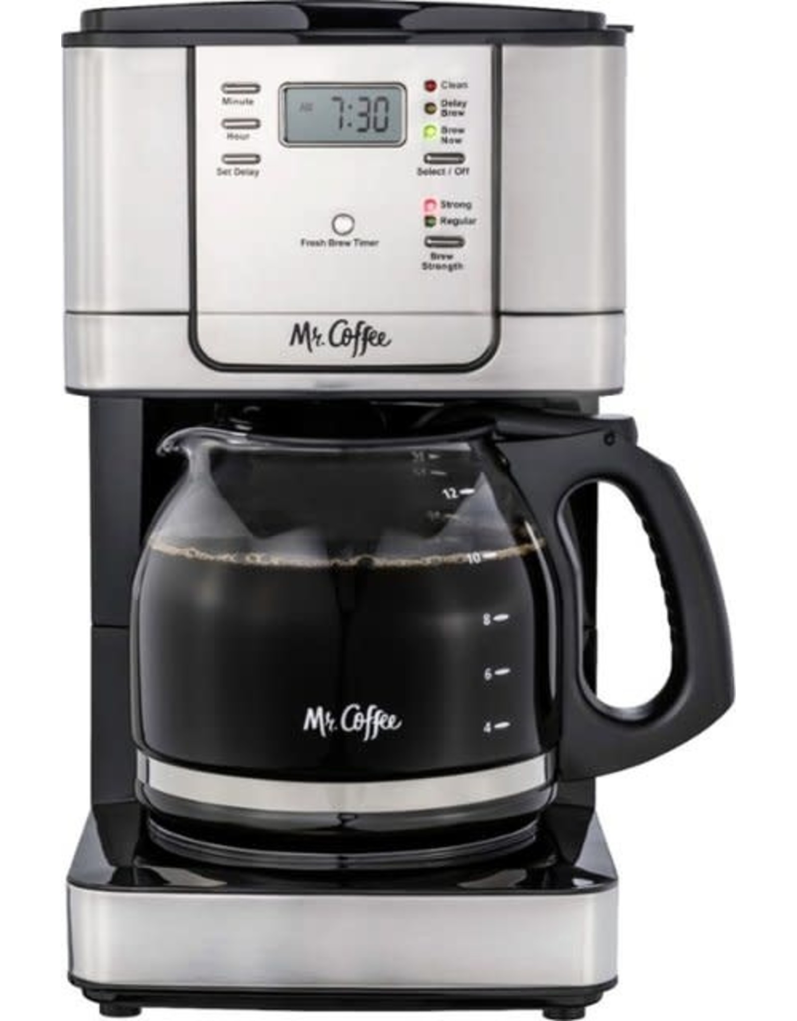 mr. coffee 2131084 Mr. Coffee - 12-Cup Coffee Maker with Strong Brew Selector - Stainless Steel
