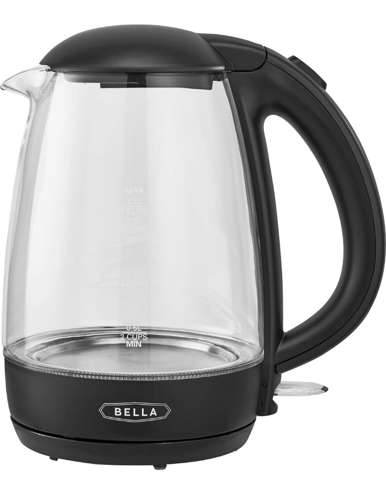 Bella pro 14824 Bella - 1.7L Illuminated Electric Glass Kettle - Clear