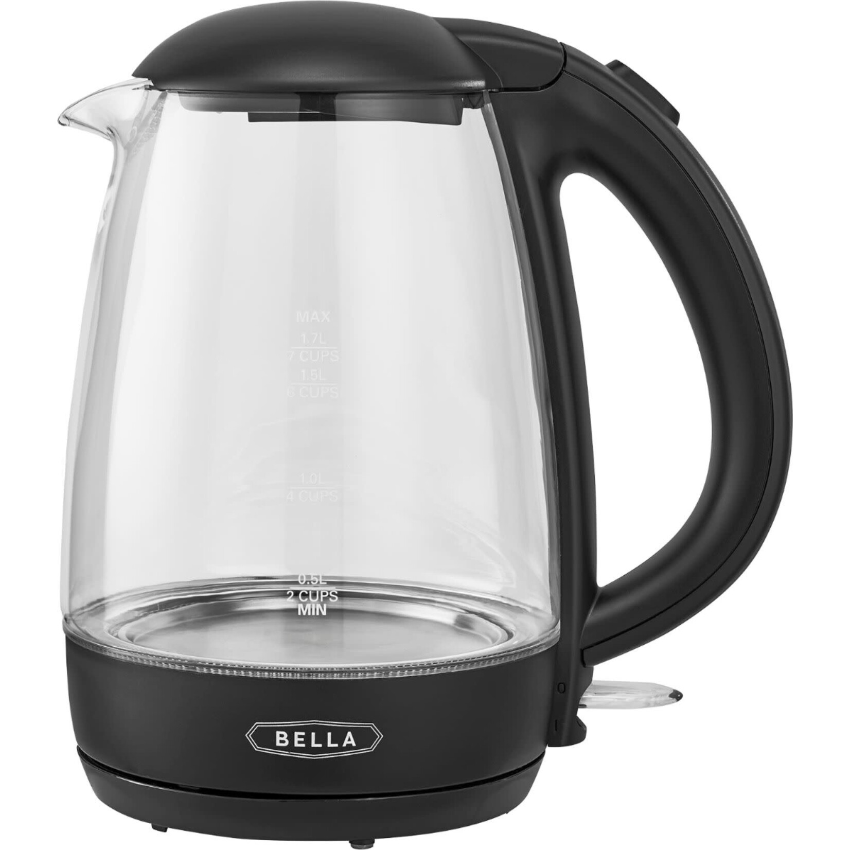 Bella Pro Series 14824 Bella - 1.7L Illuminated Electric Glass Kettle - Clear