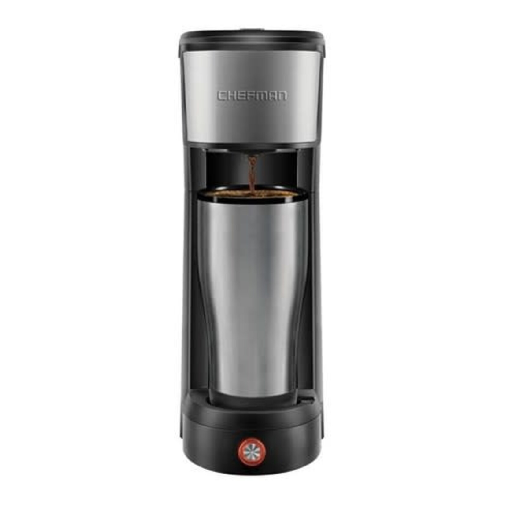 RJ14-UB CHEFMAN - InstaCoffee Single Serve K-Cup Pod Coffee Maker - Stainless Steel
