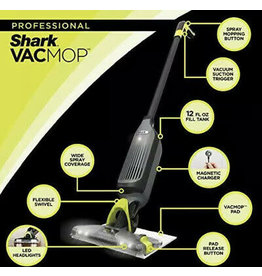 SHARK VM252 Shark VACMOP™ Pro Cordless Hard Floor Vacuum Mop with Disposable VACMOP™ Pad - Charcoal Gray