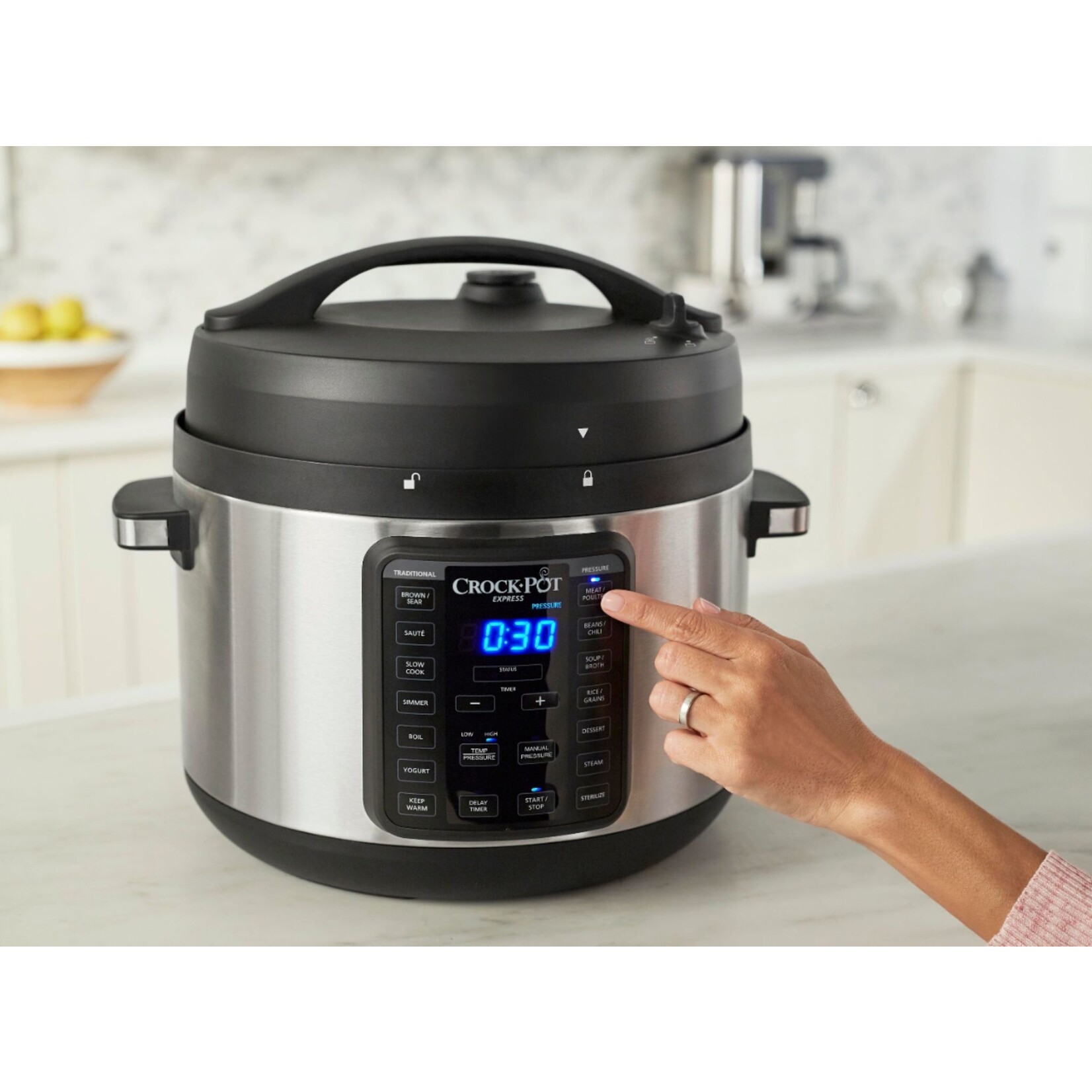 Crock Pot 10qt Digital Multi Cooker Stainless Steel Black Friday