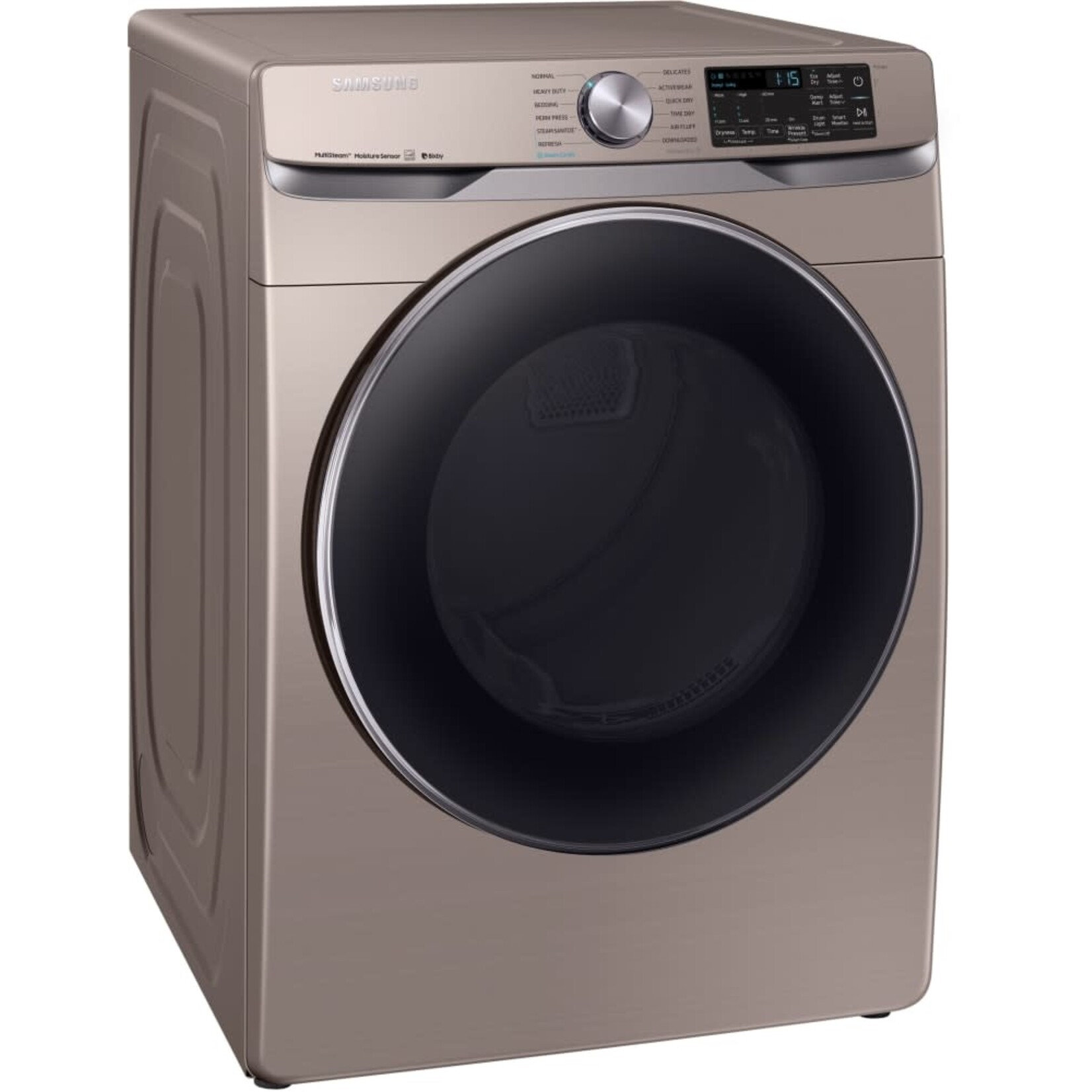 SAMSUNG DVE45R6300C 7.5 cu. ft. Champagne Electric Dryer with Steam Sanitize+, ENERGY STAR