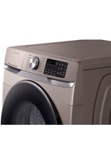 SAMSUNG 4.5 cu. ft. High-Efficiency Champagne Front Load Washing Machine with Steam and Super Speed