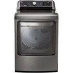 LG Electronics DLE7300VE 7.3 cu. ft. Large Smart Front Load Electric Vented Dryer with EasyLoad Door & Sensor Dry in Graphite Steel, ENERGY STAR